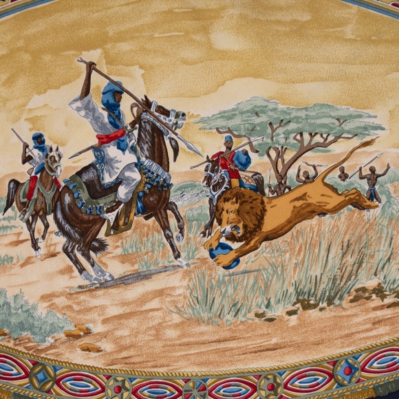 Hermès “Cavaliers Peuls” Silk‎ Scarf by J. de Fougerolle | 90cm - Picture 9 of 12